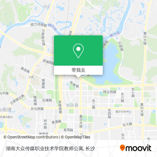 湖南大众传媒职业技术学院教师公寓地图