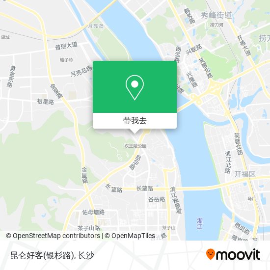 昆仑好客(银杉路)地图