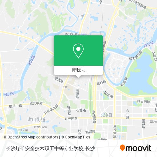 长沙煤矿安全技术职工中等专业学校地图