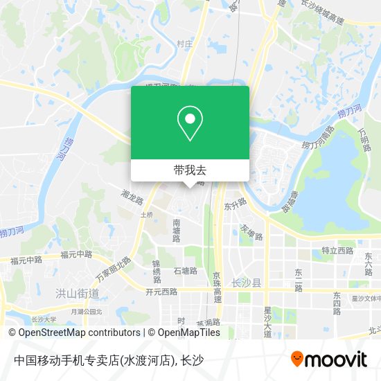 中国移动手机专卖店(水渡河店)地图