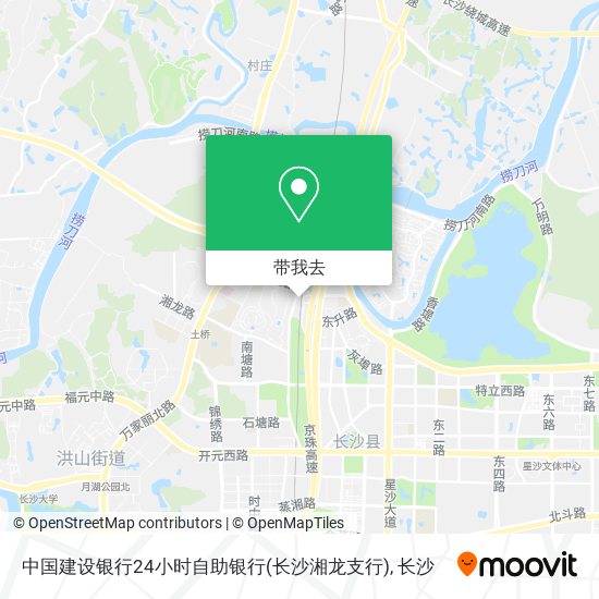 中国建设银行24小时自助银行(长沙湘龙支行)地图
