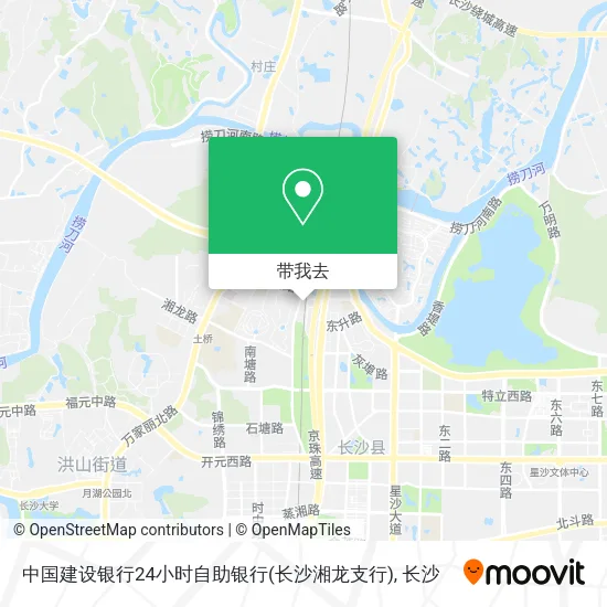 中国建设银行24小时自助银行(长沙湘龙支行)地图