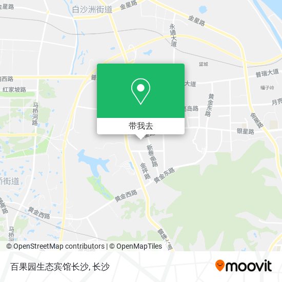 百果园生态宾馆长沙地图