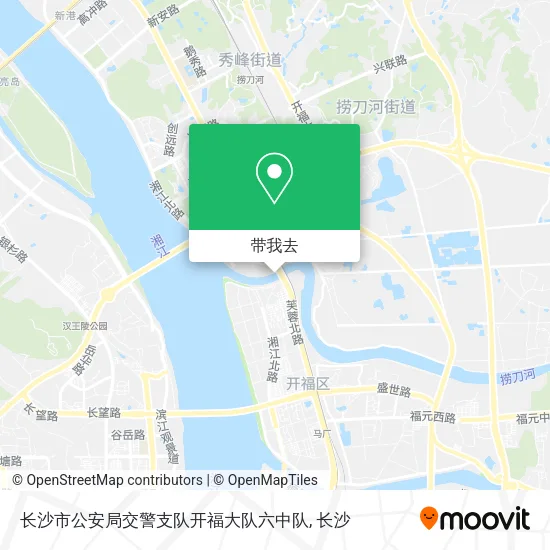 长沙市公安局交警支队开福大队六中队地图