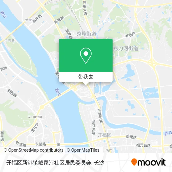 开福区新港镇戴家河社区居民委员会地图