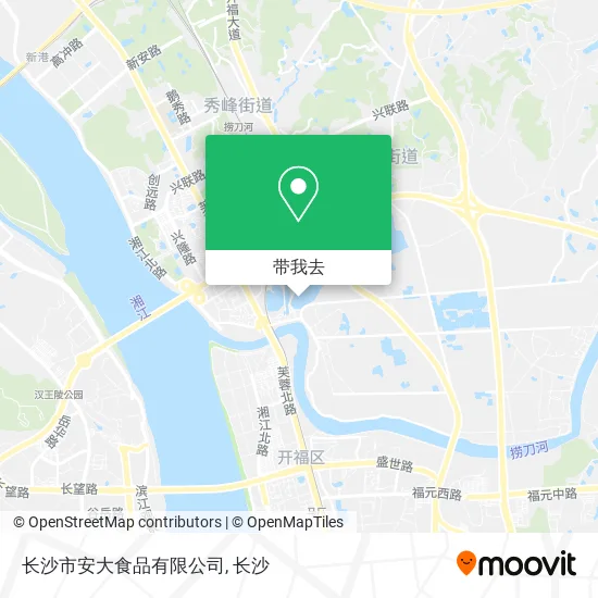 长沙市安大食品有限公司地图