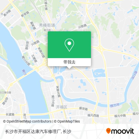 长沙市开福区达康汽车修理厂地图