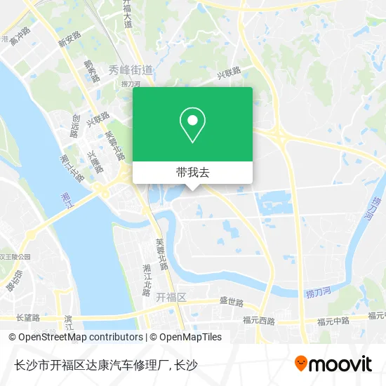 长沙市开福区达康汽车修理厂地图