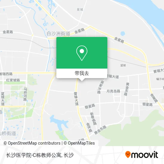 长沙医学院-C栋教师公寓地图