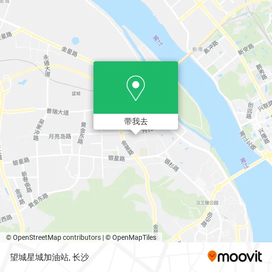 望城星城加油站地图