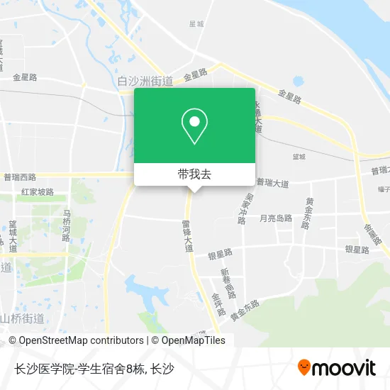 长沙医学院-学生宿舍8栋地图