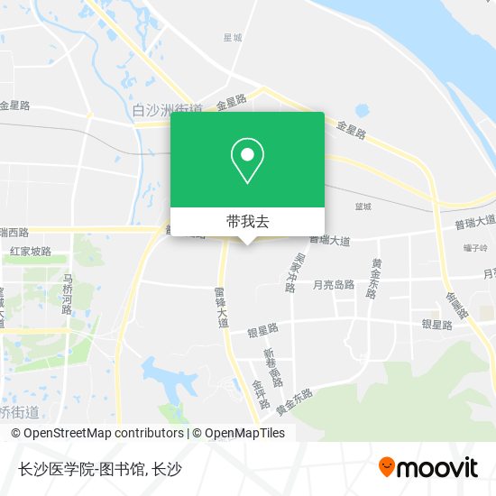长沙医学院-图书馆地图