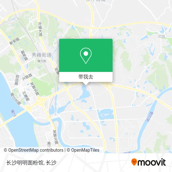 长沙明明面粉馆地图