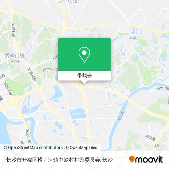 长沙市开福区捞刀河镇中岭村村民委员会地图