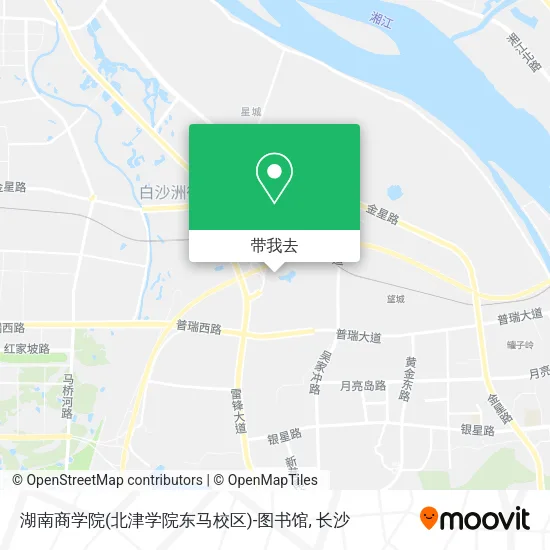 湖南商学院(北津学院东马校区)-图书馆地图