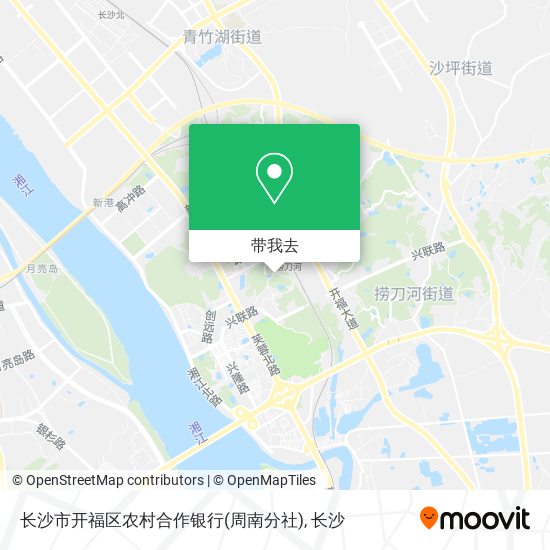 长沙市开福区农村合作银行(周南分社)地图