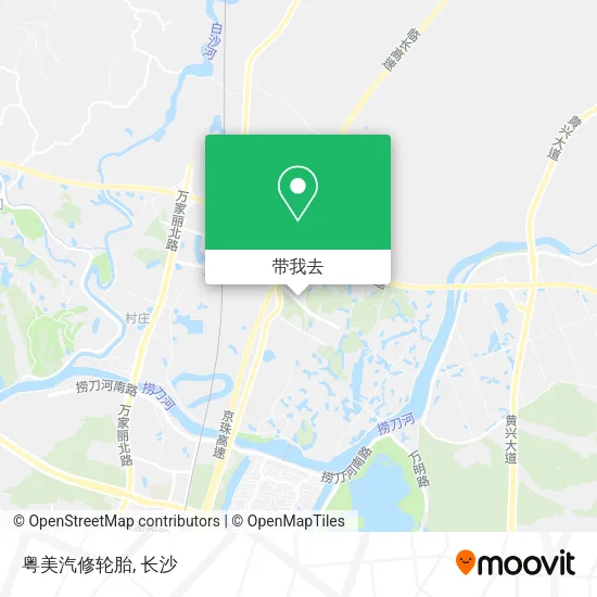 粤美汽修轮胎地图