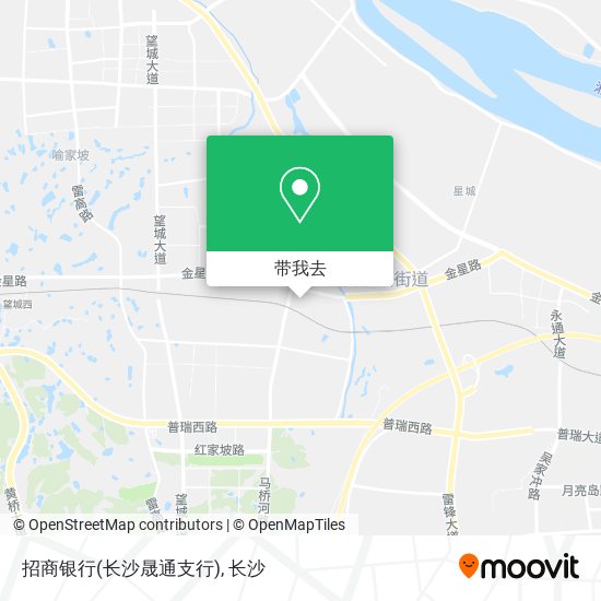 招商银行(长沙晟通支行)地图
