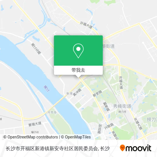 长沙市开福区新港镇新安寺社区居民委员会地图