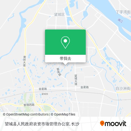 望城县人民政府农资市场管理办公室地图