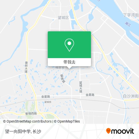 望一向阳中学地图