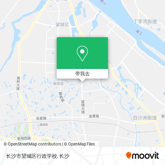 长沙市望城区行政学校地图