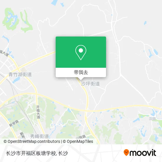 长沙市开福区板塘学校地图