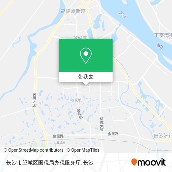 长沙市望城区国税局办税服务厅地图