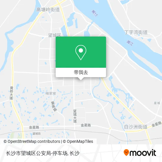 长沙市望城区公安局-停车场地图