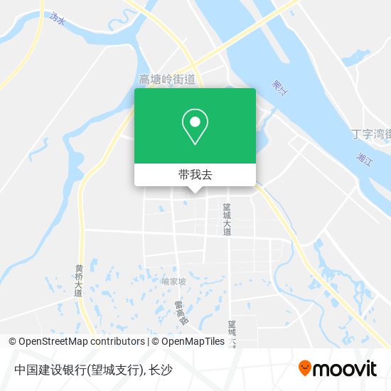中国建设银行(望城支行)地图