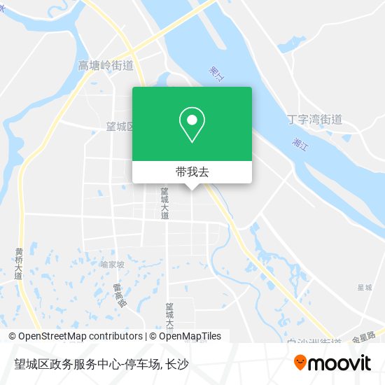 望城区政务服务中心-停车场地图