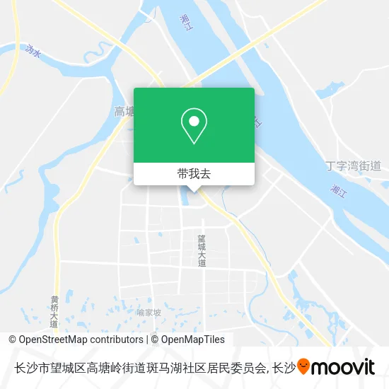 长沙市望城区高塘岭街道斑马湖社区居民委员会地图