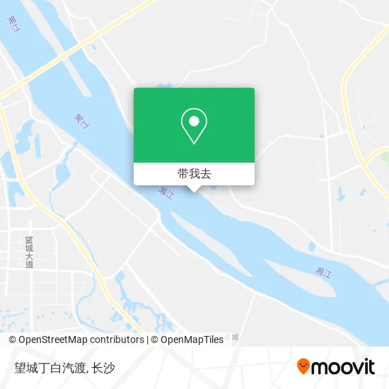 望城丁白汽渡地图