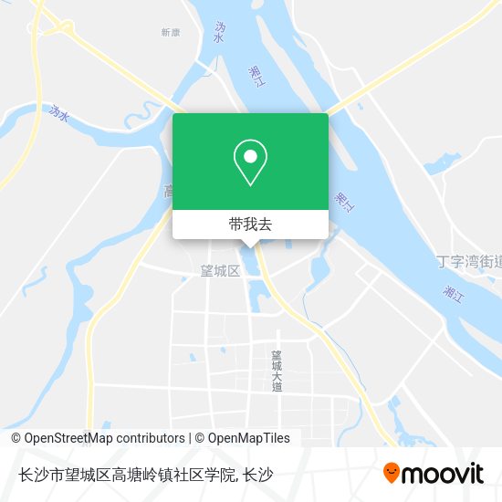 长沙市望城区高塘岭镇社区学院地图