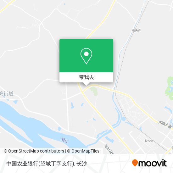 中国农业银行(望城丁字支行)地图