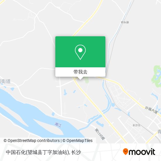 中国石化(望城县丁字加油站)地图