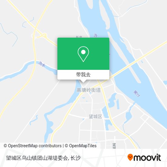 望城区乌山镇团山湖堤委会地图