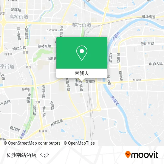 长沙南站酒店地图