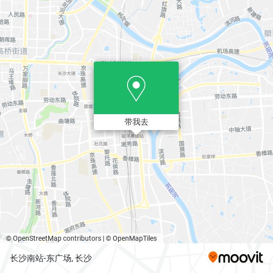 长沙南站-东广场地图