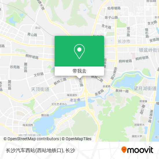 长沙汽车西站(西站地铁口)地图