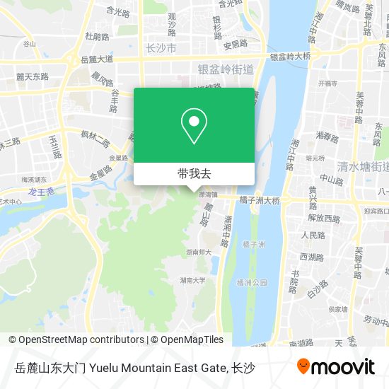 岳麓山东大门 Yuelu Mountain East Gate地图