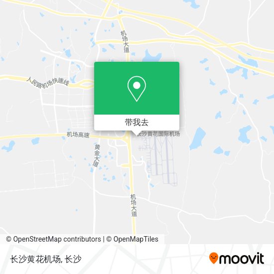 长沙黄花机场地图