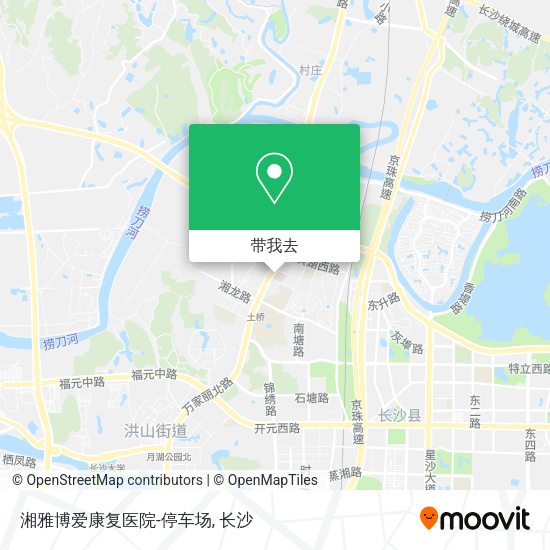 湘雅博爱康复医院-停车场地图