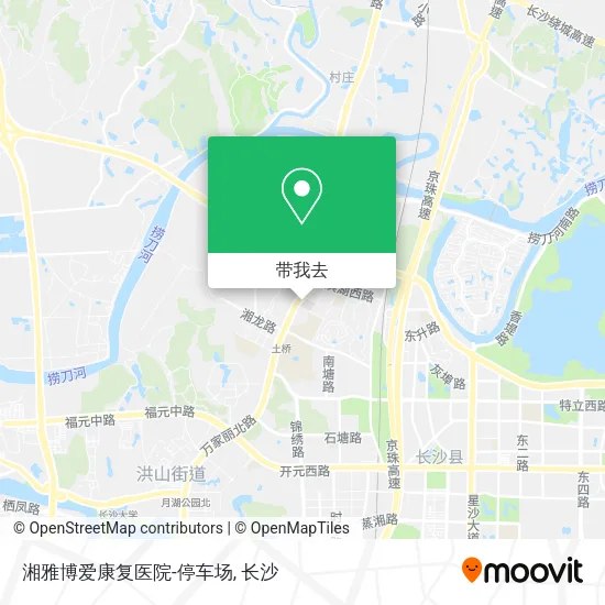 湘雅博爱康复医院-停车场地图