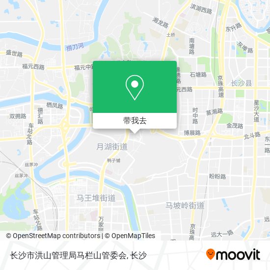 长沙市洪山管理局马栏山管委会地图
