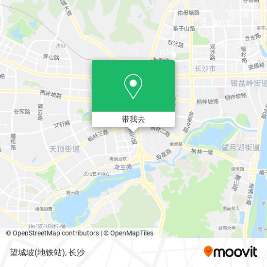望城坡(地铁站)地图
