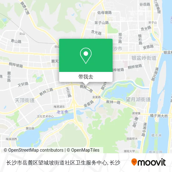 长沙市岳麓区望城坡街道社区卫生服务中心地图