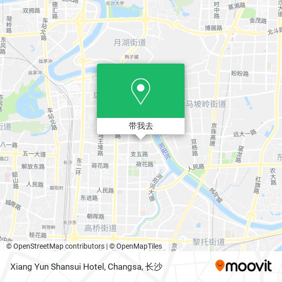 Xiang Yun Shansui Hotel, Changsa地图