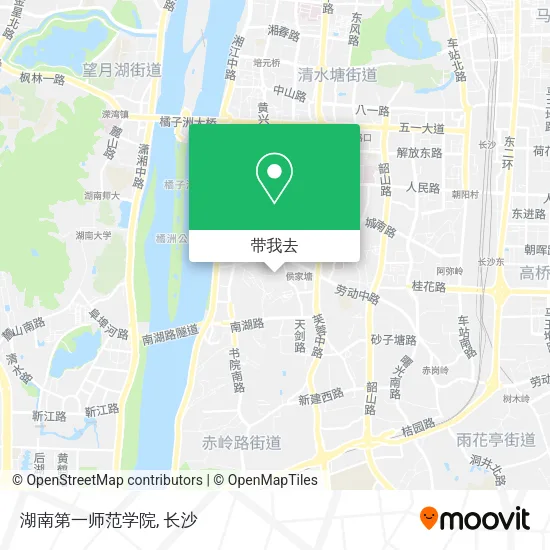 湖南第一师范学院地图