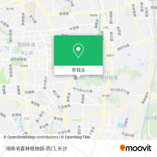 湖南省森林植物园-西门地图